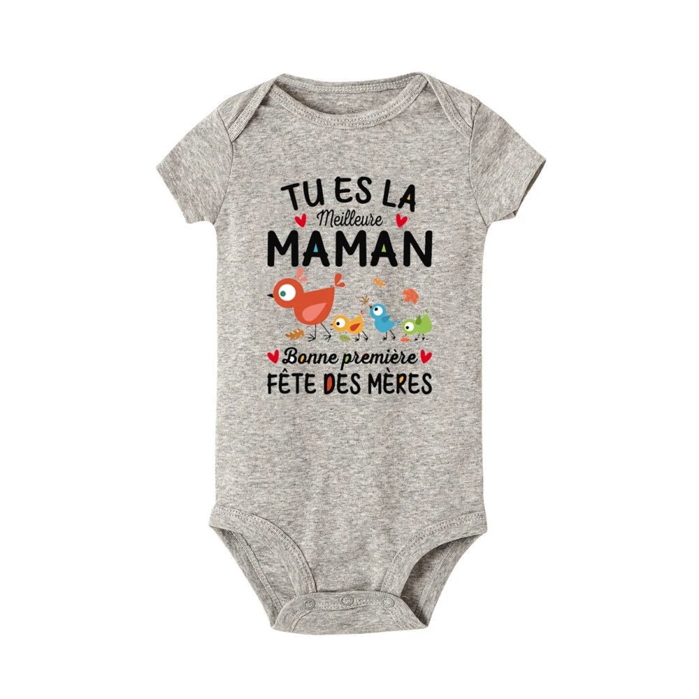 Body Bébé Meilleure Maman 1ère Fête des Mères Photo